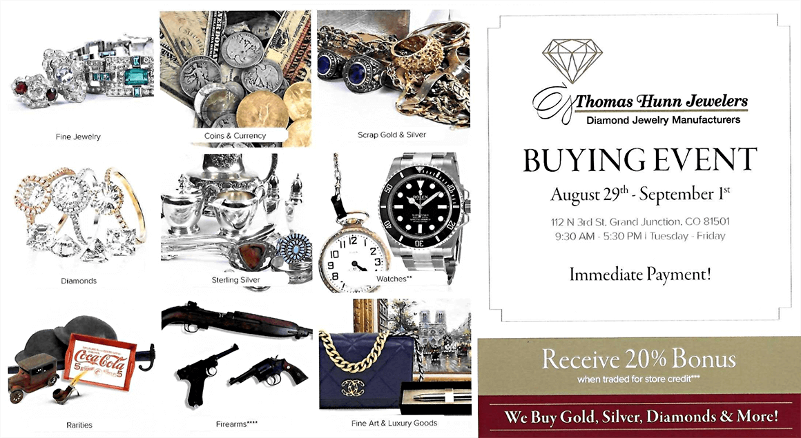 Buying Event - August 29th to September 1st