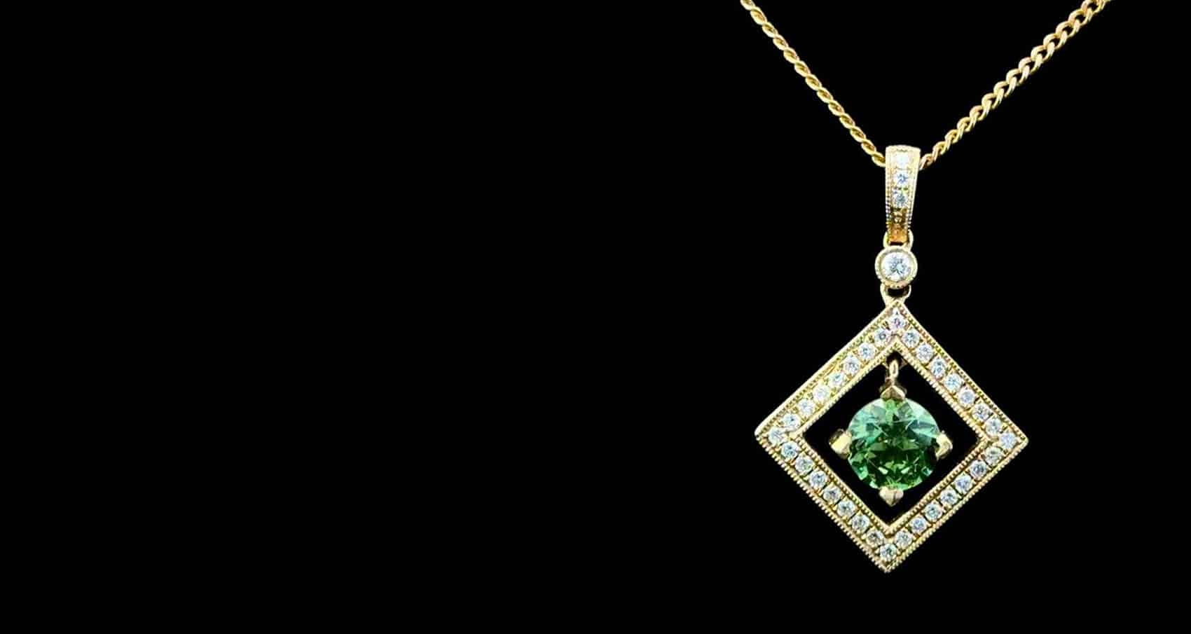Demantoid Garnet pendant